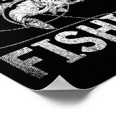 Lieber Würde Ich Fischen Lustiges Fischer-Geschenk Poster (Ecke)