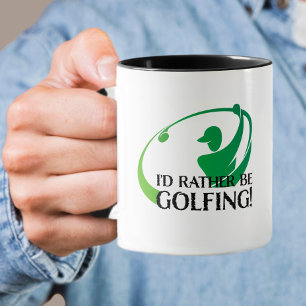 Lieber würde ich Golf spielen Golfspieler Modernes Tasse