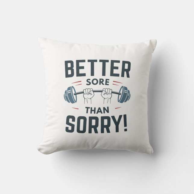 Lieber wütend als Sorry Kissen (Vorderseite)