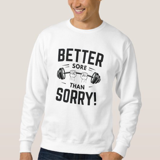 Lieber wütend als Sorry Sweatshirt (Vorderseite)