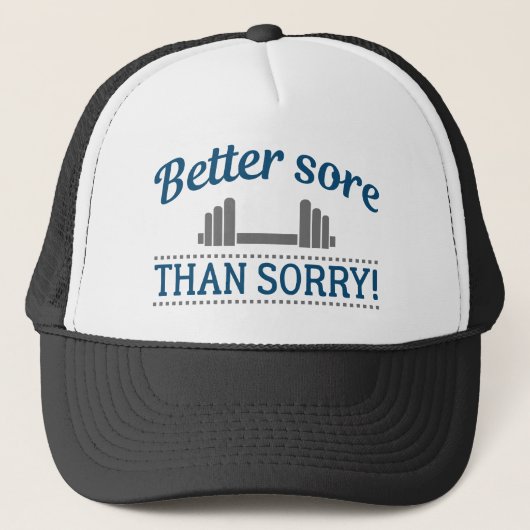 Lieber wütend als Sorry Truckerkappe (Vorderseite)