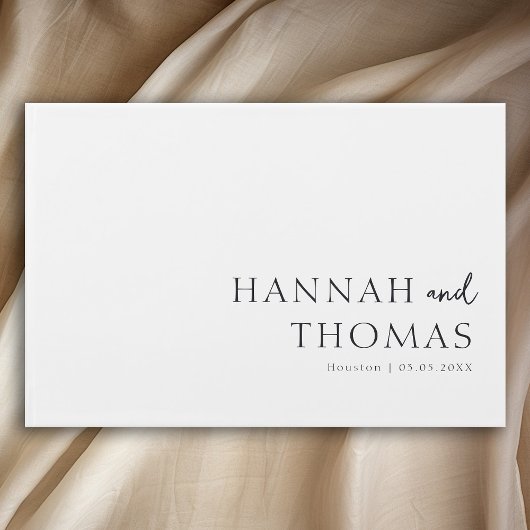 Lieber zusammen! Weiße Hochzeit Gästebuch