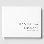 Lieber zusammen! Weiße Hochzeit Gästebuch (Vorderseite)