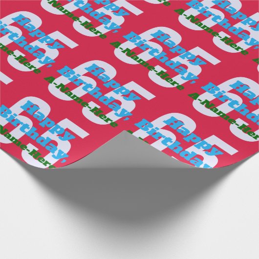 Liebes 65. Geburtstagsbroschüre Geschenkpapier (Ecke)