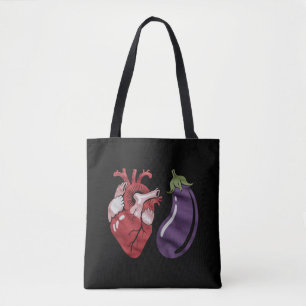 Liebes-Aubergine Lustiger Schwuler Stolz Humor LGB Tasche