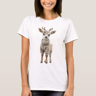 Liebes Babyreh im Strickpullover T-Shirt