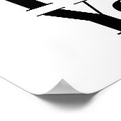 Liebes Bett, ich Liebe dir Weiß Poster (Ecke)