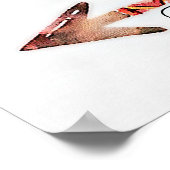 Liebes Blumenpfropfen Poster (Ecke)