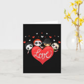 Liebes Candy Herz Süßer Killer Horrorfilm Anti Val Karte (Gelbe Blume)