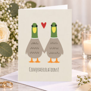 Liebes Enten Hochzeit Gratulation Bräutigam Gratul Karte