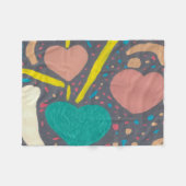 Liebes-Fleece-Decke feiern Fleecedecke (Vorderseite (Horizontal))