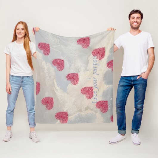 Liebes-Fleece-Decke Fleecedecke (Beispiel)