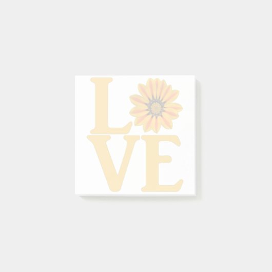 Liebes-Gazanie Classic Post-it Klebezettel (Vorderseite)