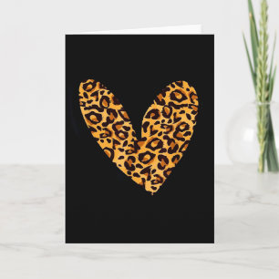 Liebes Gepard Leopard Druck Herz Valentinstag Gi Karte