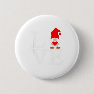 Liebes-Gnom-Valentinstage Button
