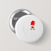 Liebes-Gnom-Valentinstage Button (Vorne & Hinten)