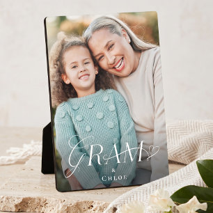 Liebes Gram Enkelkind Foto Erinnerungs Geschenk Fotoplatte