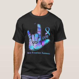 Liebes-Handzeichen Selbstmordpräventions-Bewusstse T-Shirt