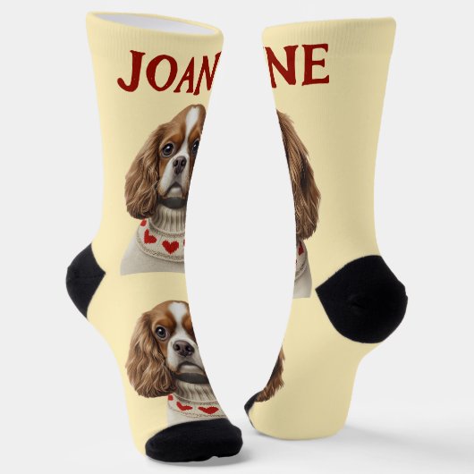 Liebes Herz Cavalier  Socken (Gewinkelt)