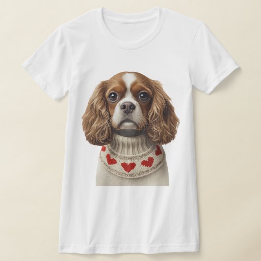 Liebes Herz Cavalier T-Shirt (Ablage )
