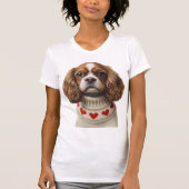 Liebes Herz Cavalier T-Shirt (Vorderseite)