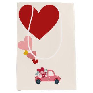 Liebes & Herz Geschenktasche Mittlere Geschenktüte