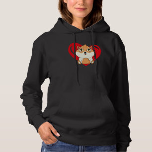Liebes Herz Grafik Valentinstag Meerschweinchen Ju Hoodie