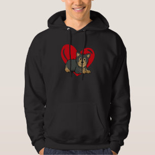 Liebes Herz Grafik Valentinstag Yorkshire Jungen Hoodie
