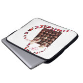 Liebes Herz  Laptopschutzhülle (Vorne Knopf)