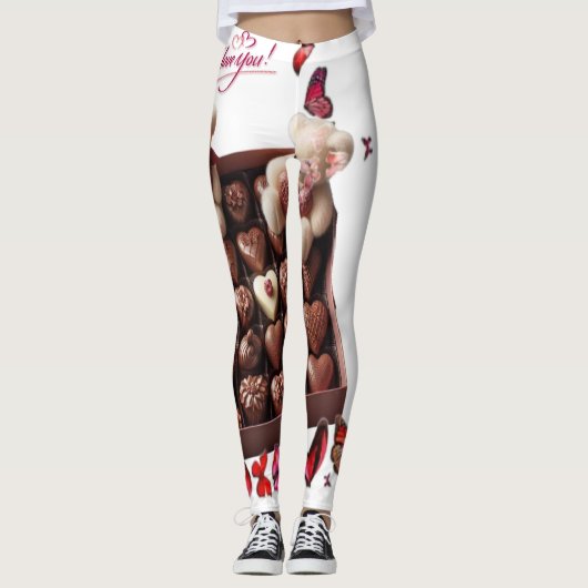 Liebes Herz Leggings (Vorderseite)
