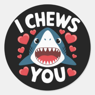 Liebes Herz Leopard Süßer Valentinstag  Runder Aufkleber