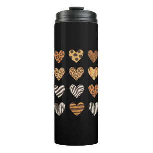 Liebes Herz Leopard Süßer Valentinstag  Thermosbecher