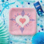 Liebes Herz Pappteller (Party)
