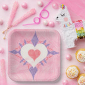 Liebes Herz Pappteller (Party)