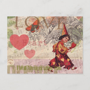 Liebes Herz Schatz Valentinscherub Postkarte
