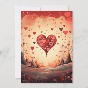 Liebes Herz: Wenn ich es dir sage - Valentinsgrußk Feiertagskarte