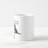 Liebes Hund Vater mit Individuelle Name Kaffeetasse (Mittel)