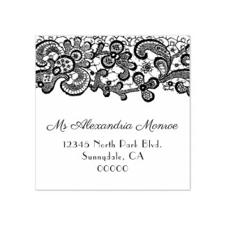 Liebes-Lace-Rücksende-Adresse-Stempel Gummistempel