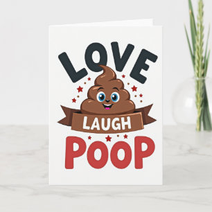 Liebes-Lach-Kotz-Emoji Lustige Karte