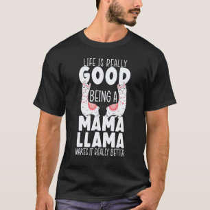 Liebes Lama Tier Alpaka Mama Lama T-Shirt