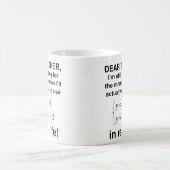 Liebes Lehrer-wirkliches Lebens-Mathe-lustige Kaffeetasse (Mittel)