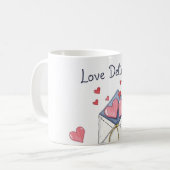 Liebes-Lieferung Tasse (Vorderseite Links)