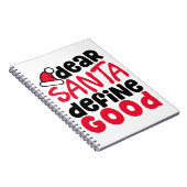 Liebes lustiges Notizbuch Sankt Weihnachten| Notizblock (Rechte Seite)