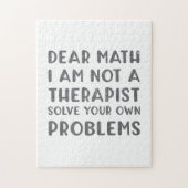 Liebes Mathe bin ich nicht ein Therapeut löse Ihr Puzzle (Vertikal)