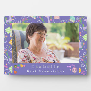 Liebes Nähmaschine Foto Lila Fotoplatte