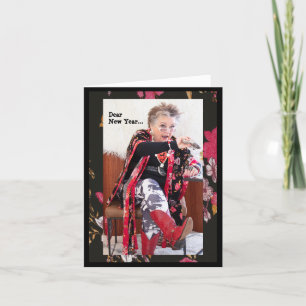 Liebes Neues Jahr, ich flehe dich an Grußkarte Karte