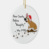 Liebes Sanktpembroke-Walisercorgi-Weihnachten Keramikornament (Rechts)