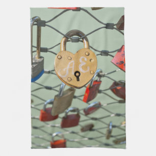 Liebes-Schloss Handtuch