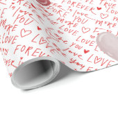 Liebes-Schmusepapier Geschenkpapier (Rolleneckpunkt)
