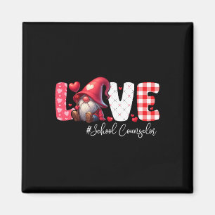 Liebes Schulberater-Kostüm-Gnom Valentinstag Magnet